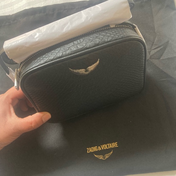 Zadig & Voltaire Black Leather Bag with Dustbag and Tags - Picture 14 of 15